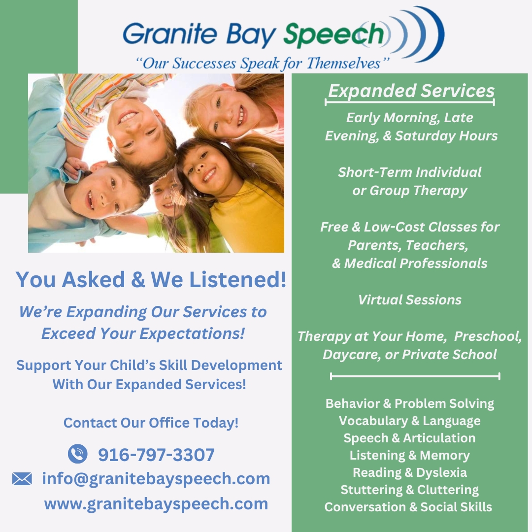 Granite Bay Speech - Expanded Services Information